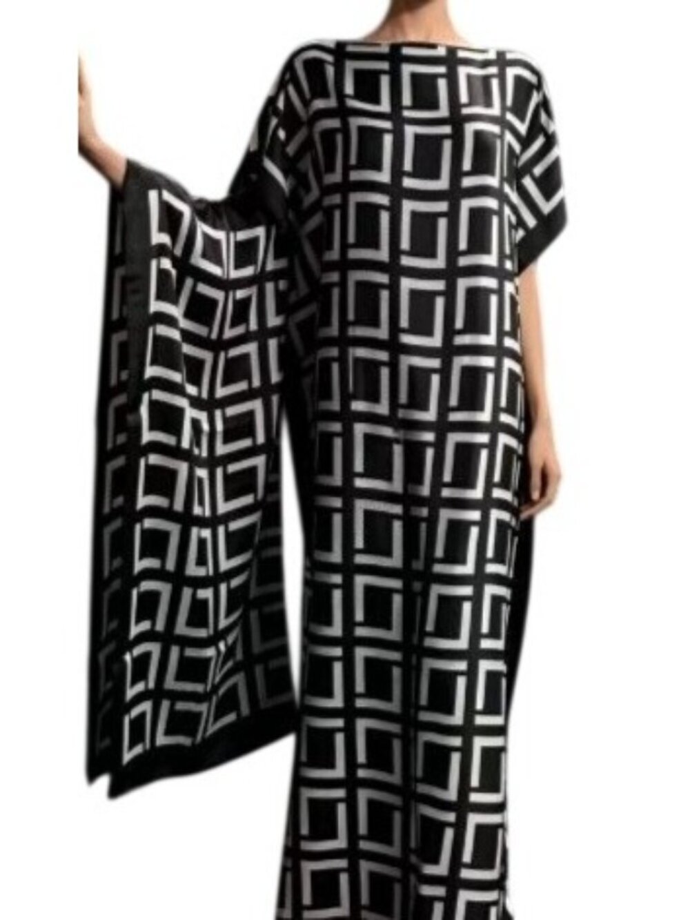 Kaftan Abaya Dashiki Elegant Muslim African maxi loose fit With Scarf 5X 4X 3X